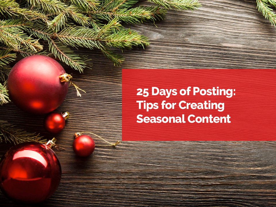 25 days of posting tips