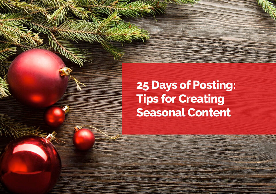 25 days of posting tips